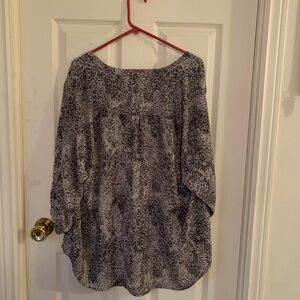 Torrid Monochrome Patterned Blouse